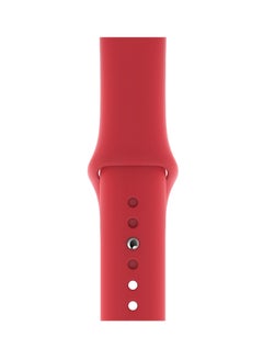 porodo Silicone Wrist Band For Apple Watch 42-44mm Red  - Image 2