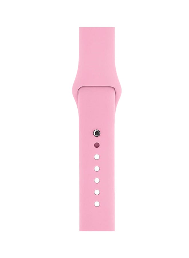 porodo - Silicone Wrist Band For Apple Watch Pink - Image 1