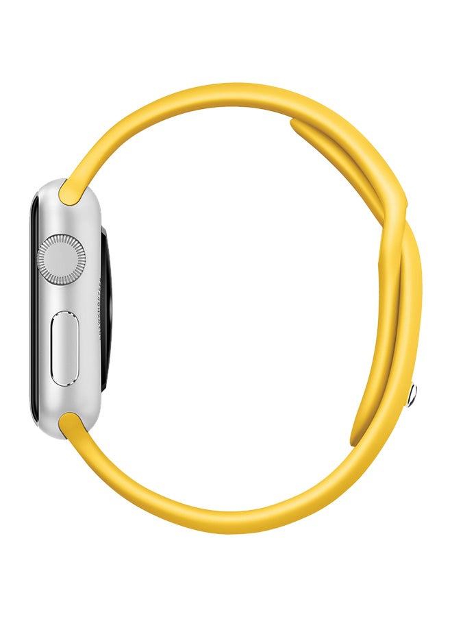 porodo - Silicone Wrist Band For Apple Watch Yellow - Image 1