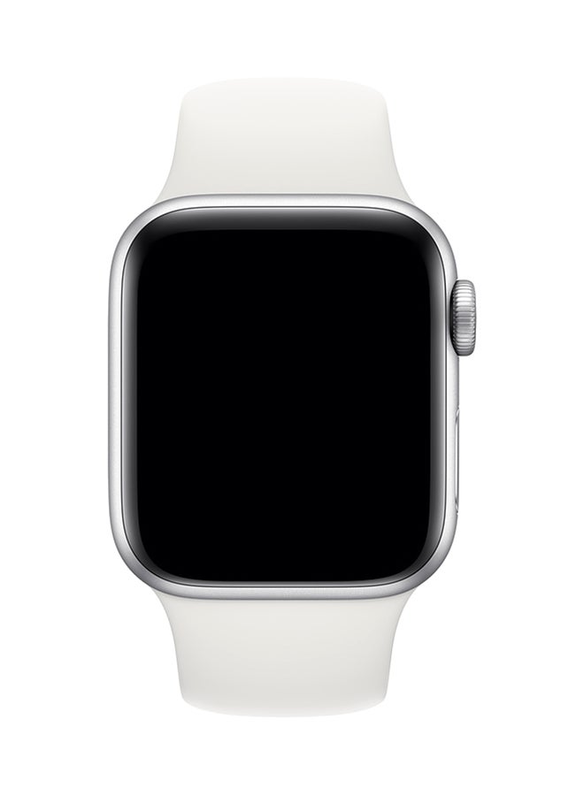 porodo - Silicone Wrist Band For Apple Watch 42-44mm White - Image 1