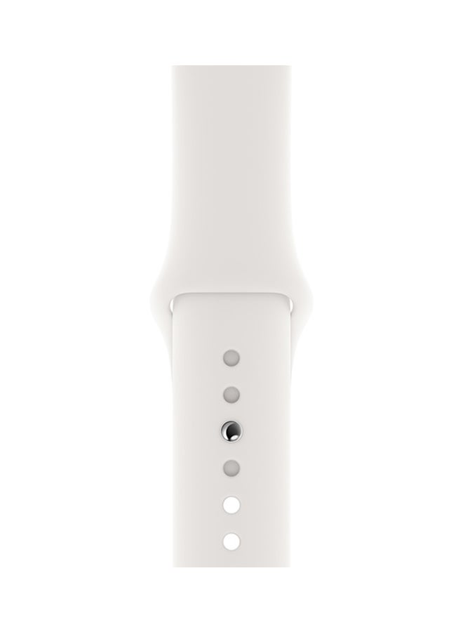 porodo - Silicone Wrist Band For Apple Watch 42-44mm White - Image 1