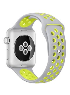 porodo Wrist Band For Apple Watch Nike + Grey/Green  - Image 2