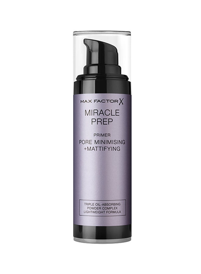Max Factor Miracle Prep Pore Minimising + Mattifying Primer, 30ml Translucent  - Image 2
