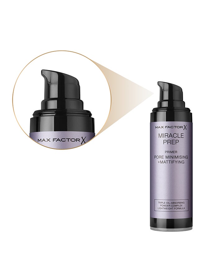 Max Factor - Miracle Prep Pore Minimising + Mattifying Primer, 30ml Translucent - Image 1