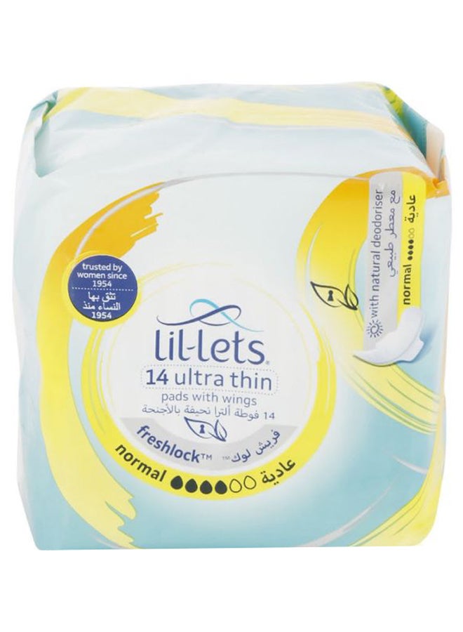 ليل ليتس فوط صحية رفيعة ألترا، 14 قطعة - Image 2