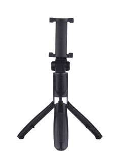 Generic Extendable Selfie Stick Tripod With Bluetooth Remote Controller Black/Silver  - Image 1
