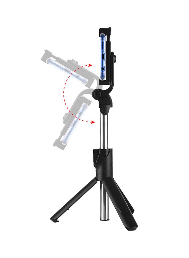 Extendable Selfie Stick Tripod With Bluetooth Remote Controller Black - Image 2