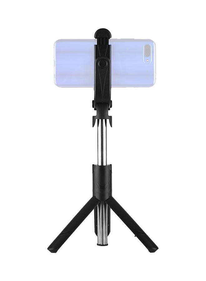 Extendable Selfie Stick Tripod With Bluetooth Remote Controller Black - Image 1