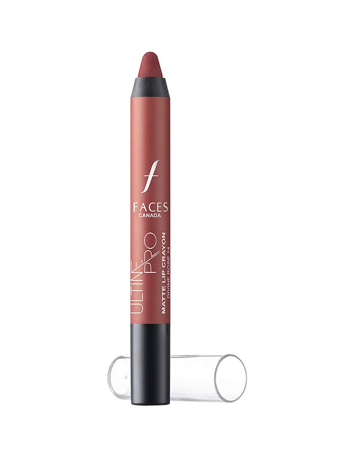 Faces Ultimate Pro Matte Lip Crayon Divine Rose 14 - Image 1