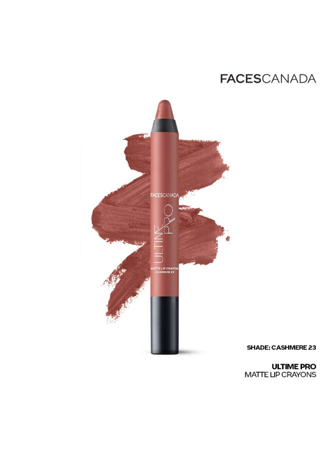Faces Ultimate Pro Matte Lip Crayon Cashmere 23 - Image 2