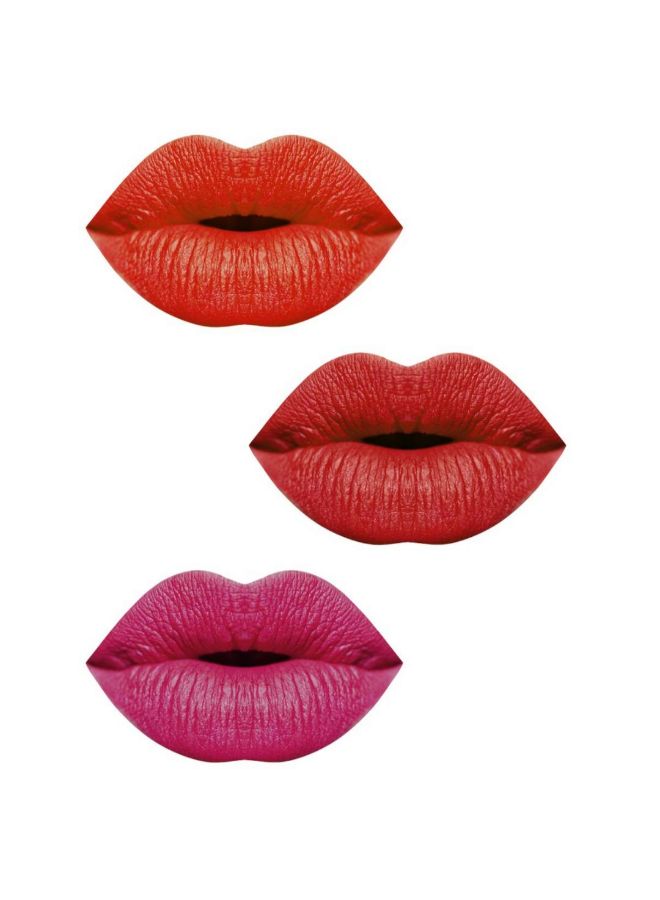 بلو هيفن عبوة مكونة من 3 قطع أحمر شفاه إيليجانس بلون مطفأ متعدد الألوان - Image 2