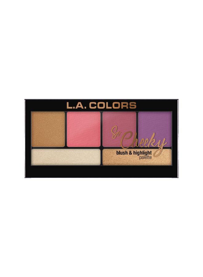 إل إيه كالرز علبة هايلايتر وأحمر خدود متعدد الألوان - Image 2