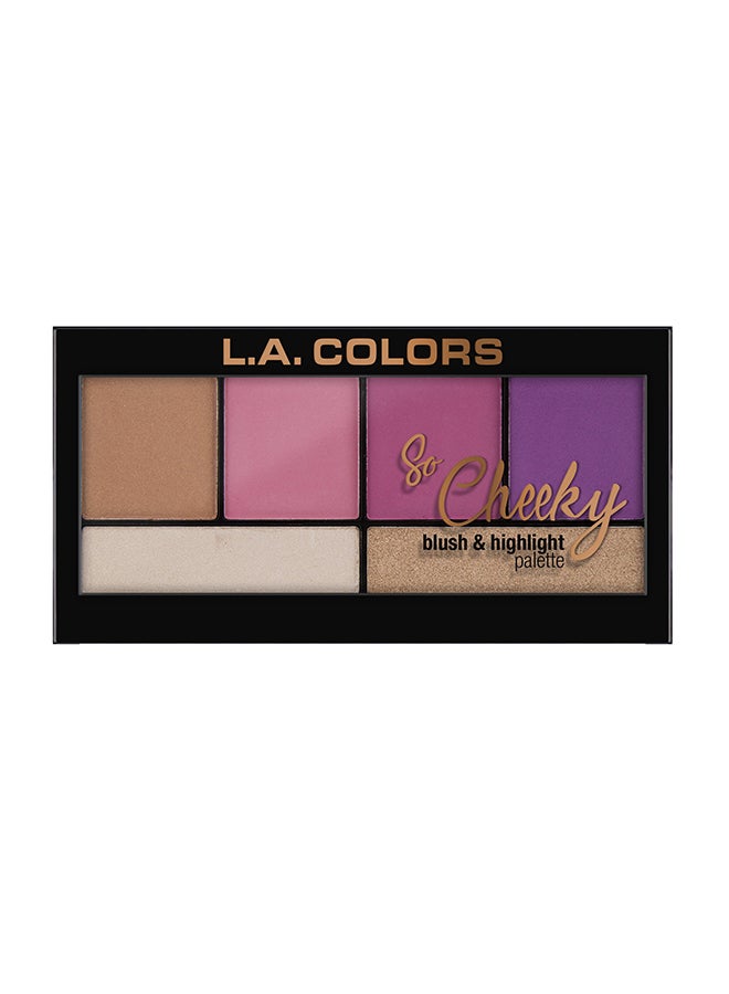 إل إيه كالرز علبة هايلايتر وأحمر خدود متعدد الألوان - Image 1