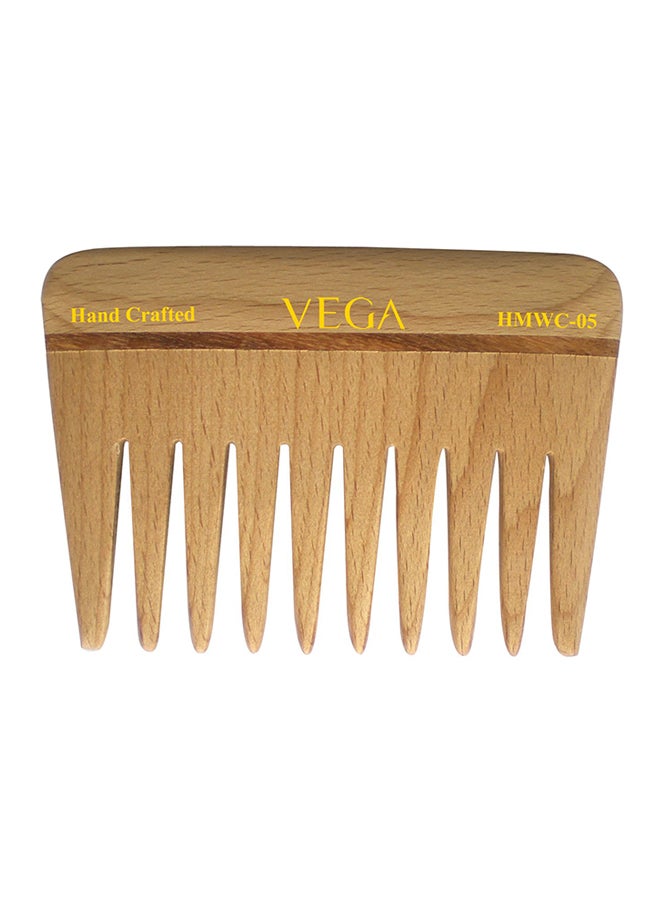 Wooden Regular Comb Light Brown