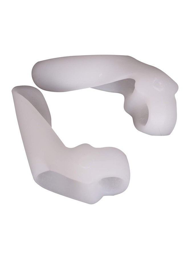 Syga 2-Piece Silicone Toe Separator Set White - Image 1