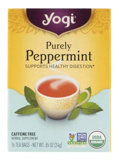 YOGI Purely Peppermint Tea Bags 24grams Pack of 16 