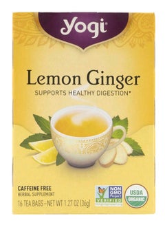 YOGI Lemon Ginger Tea 16 Bags 36grams 