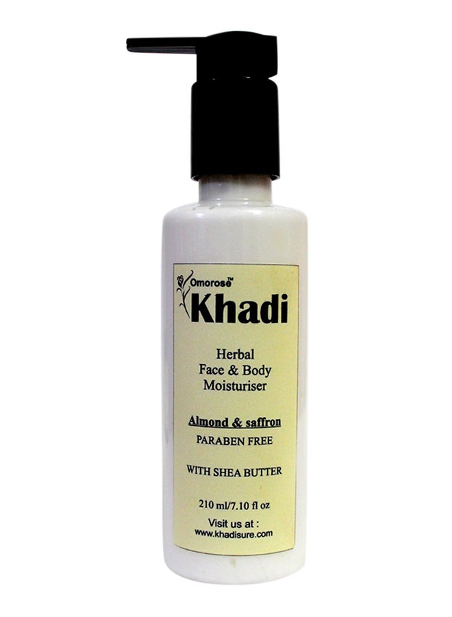 KHADI Omorose Almond And Saffron Body Lotion 210ml - Image 1