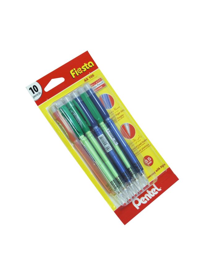 بنتل طقم أقلام رصاص فييستا أوتوماتيكية من 10 قطع متعدد الألوان - Image 2