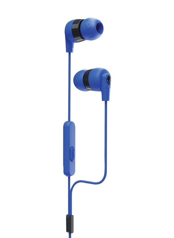 سكل كاندي سماعات أذن داخلية سلكية من السلسة Ink'd بميكروفون أزرق - Image 1