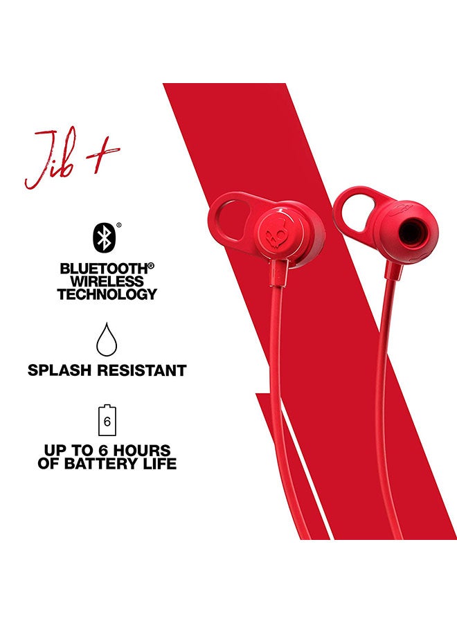 Skullcandy Jib+ Wireless In-Ear Bluetooth Earphones Red  - Image 3