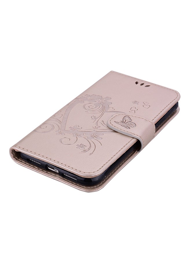 Protective Wallet Cards Case Cover For Apple iPhone XS Max Gold  - Image 4