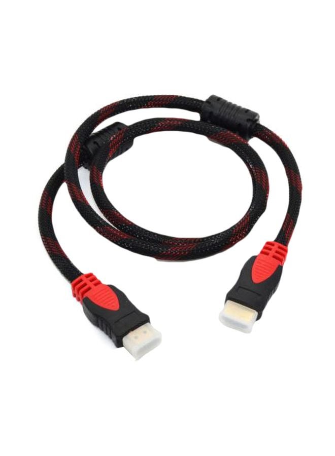 كابل HDMI أسود / أحمر / ذهبي - Image 1