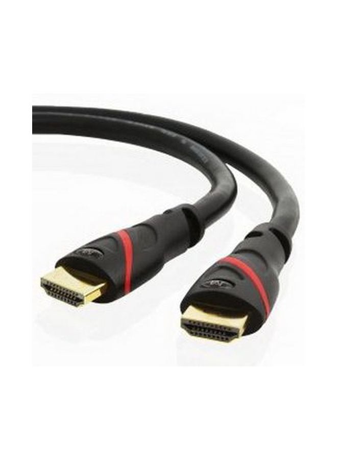 كابل من وصلة HDMI ذكر إلى وصلة HDMI ذكر أحمر وأسود - Image 2