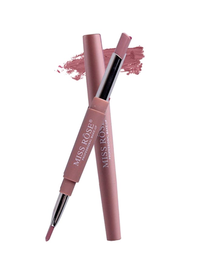 Miss Rose - 2-In-1 Waterproof Matte Lip Liner with Lipstick Pink - Image 1