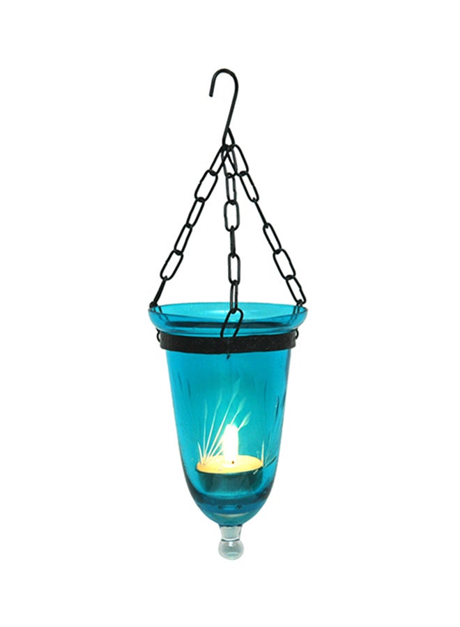 Antique Museum Hanging Candle Lamp Light Blue/Black 10cm 