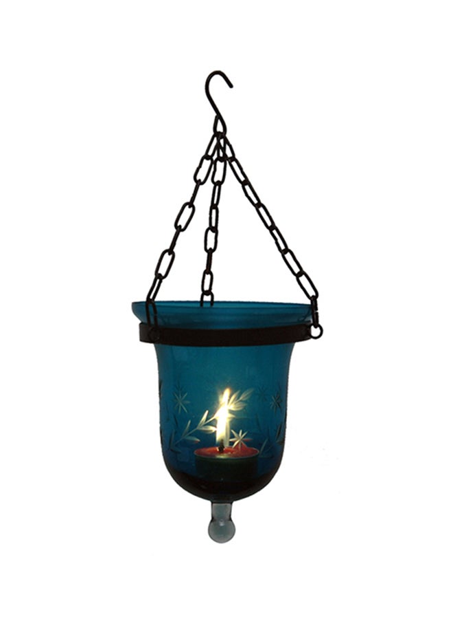 Antique Museum Hanging Candle Lamp Turquoise 10cm 