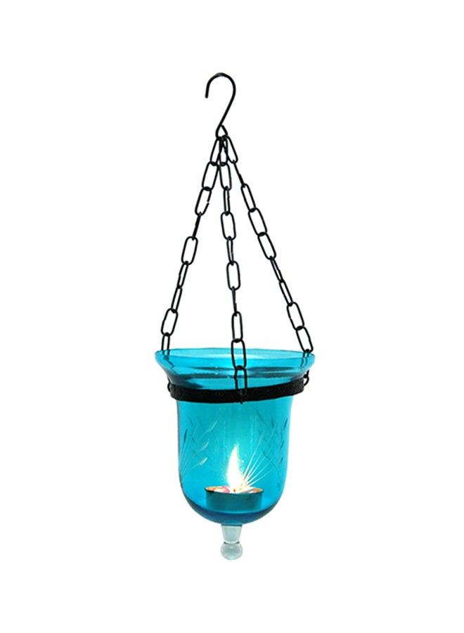 Antique Museum Hanging Candle Lamp Light Blue/Black 10cm 