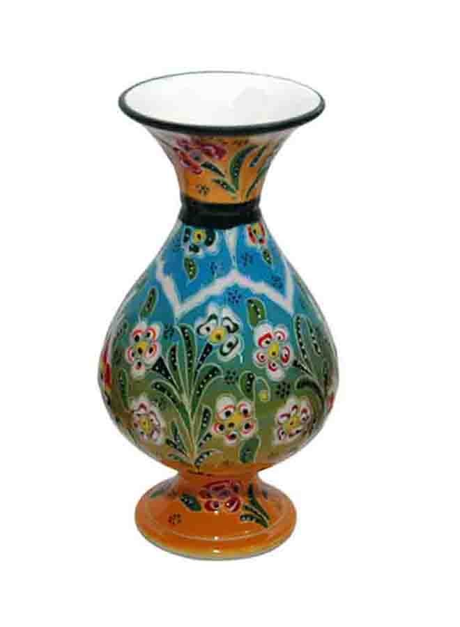 Antique Museum Arabic Handmade Flower Vase Blue 15cm 