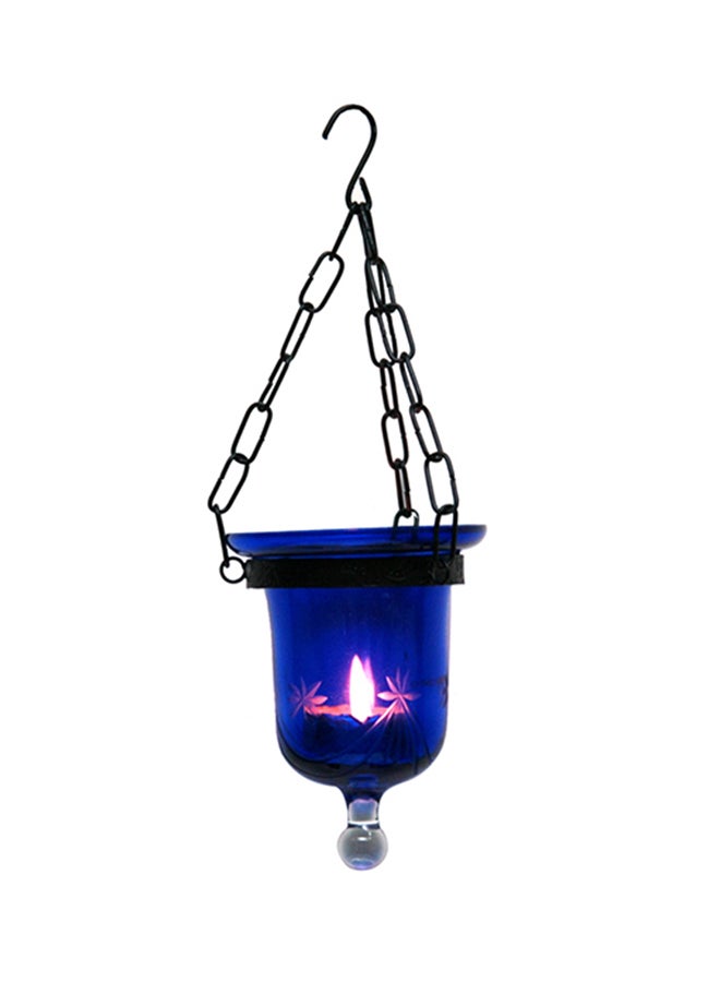 Antique Museum Ramadan Hanging Candle Lantern Lamp Blue 10cm 