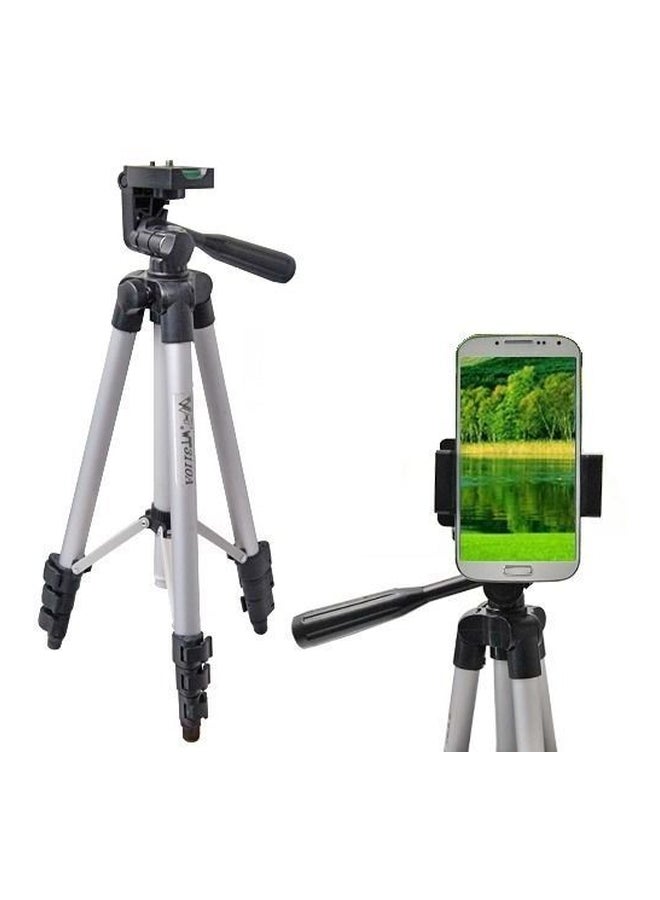Camera Tripod Stand Silver/Black - Image 2