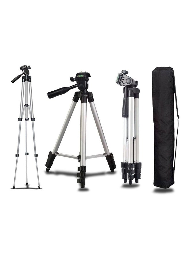 Camera Tripod Stand Silver/Black - Image 3
