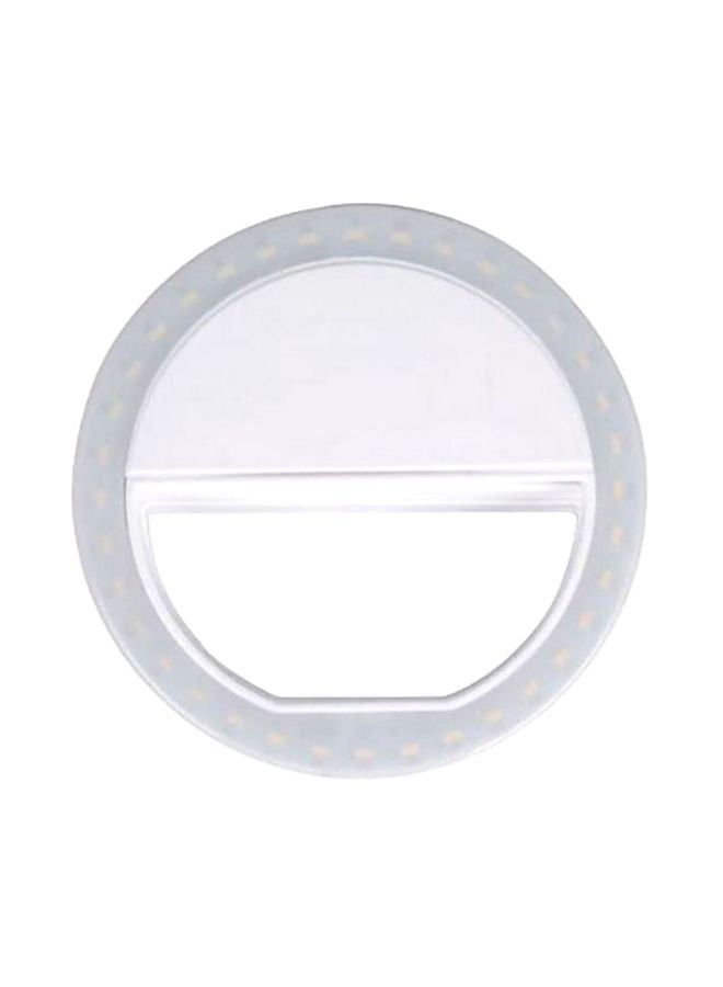 Generic LED Ring Flash Light for Smartphone White  - Image 1
