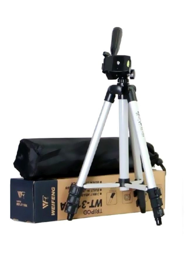 WEIFENG Mini Projector Tripod White/Black  - Image 4