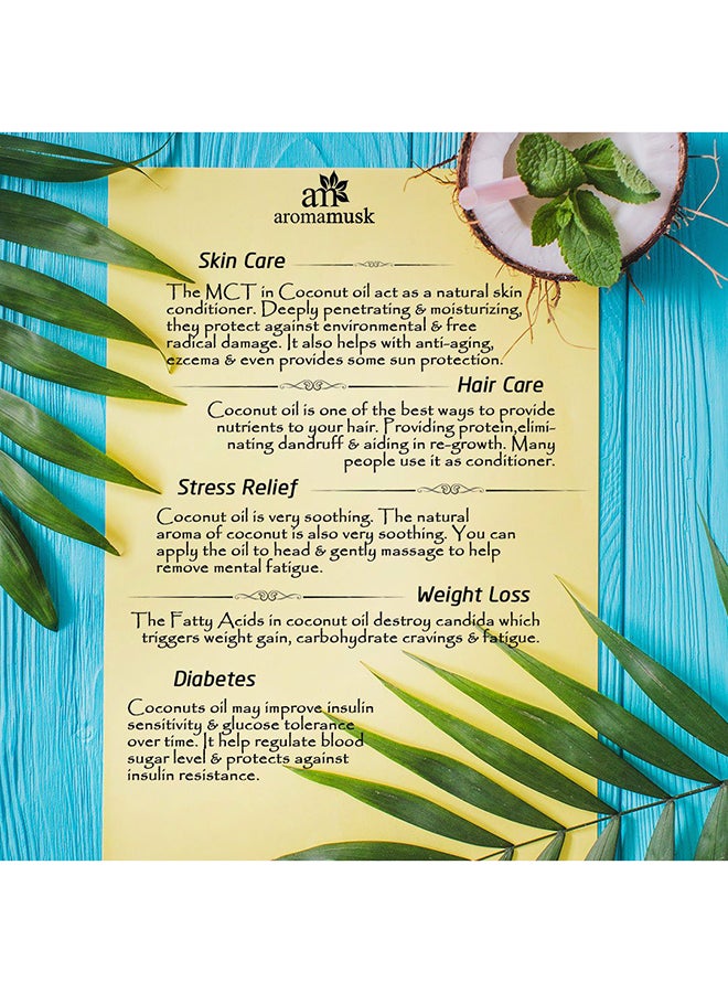 AromaMusk Musk Organic Coconut Oil 100ml - Image 3