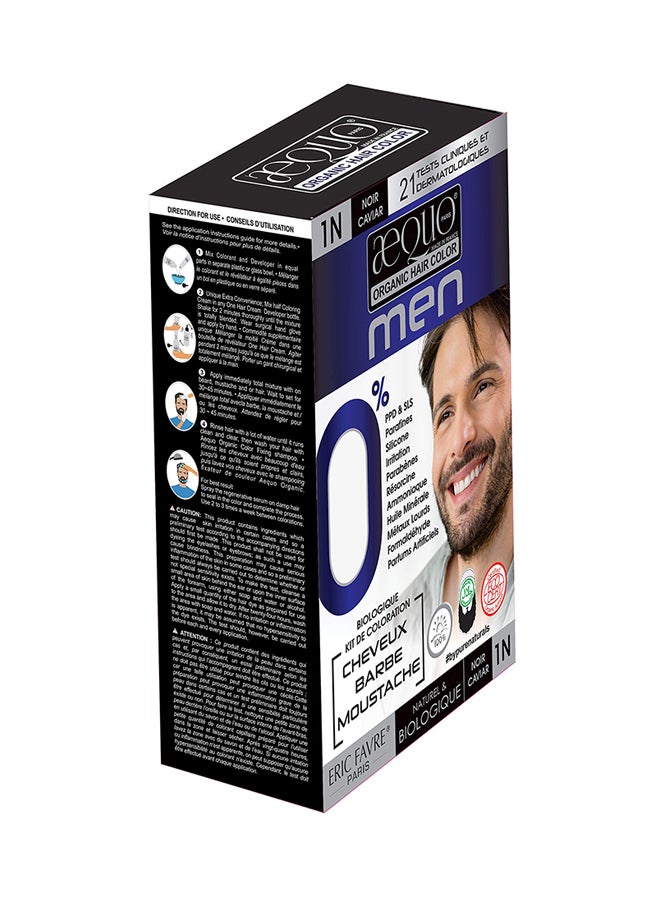 AEQUO Permanent Organic Hair Color 1N Jet Black 170ml - Image 2