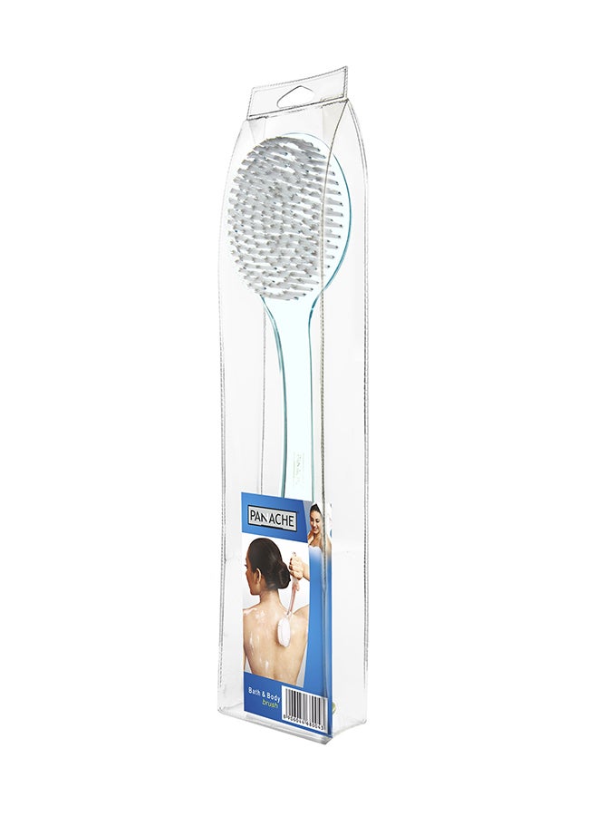 Panache Bath & Body Brush Blue/White 36cm  - Image 3