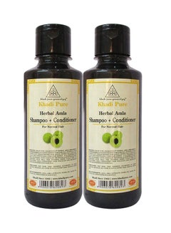 Khadi 2 Piece Herbal Amla Shampoo Plus Conditioner Set 210ml 