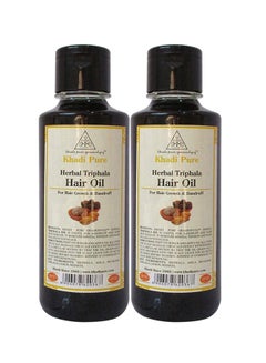 Khadi 2 Piece Pure Herbal Triphala Hair Oil Set 210ml 