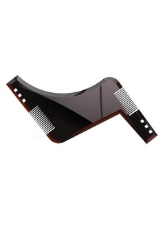 Z-Shaped Beard Comb Brown