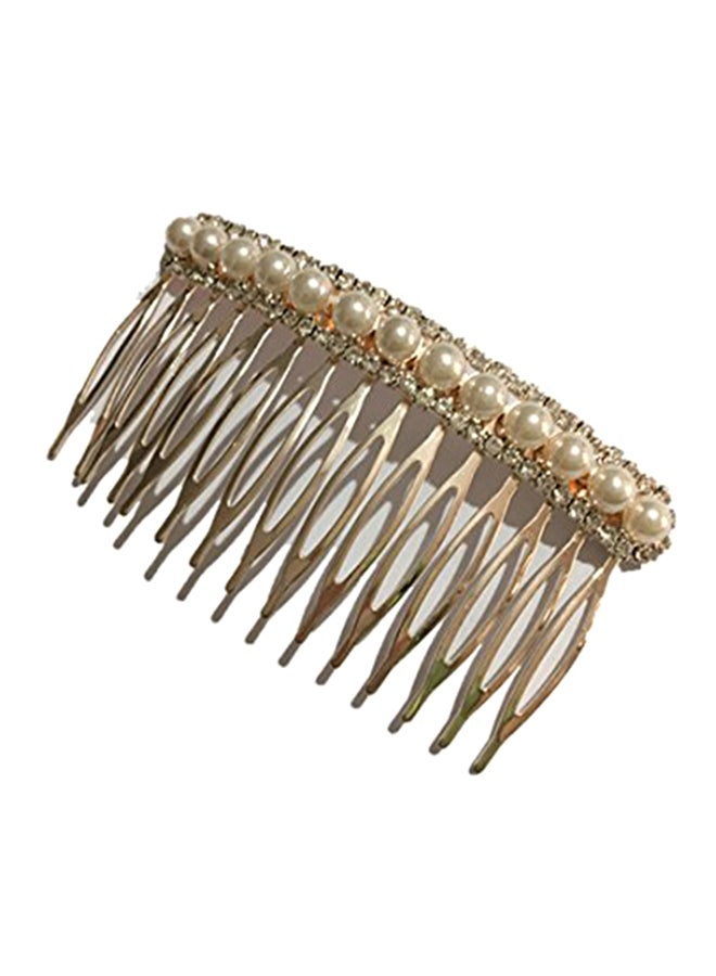 LETSP Bridal Hair Comb Gold - Image 2