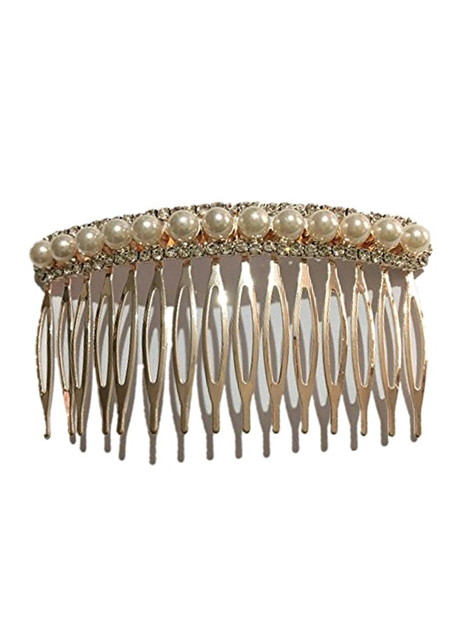 LETSP Bridal Hair Comb Gold - Image 1