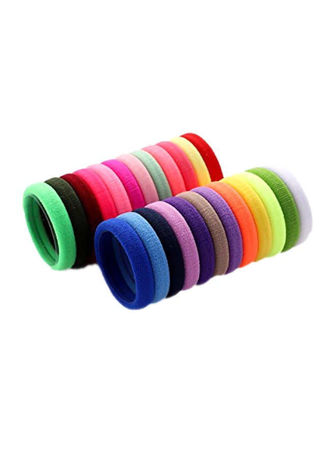 Liasun - 24-Piece Elastic Hair Bands Multicolour - Image 1