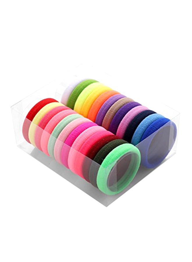 Liasun - 24-Piece Elastic Hair Bands Multicolour - Image 1