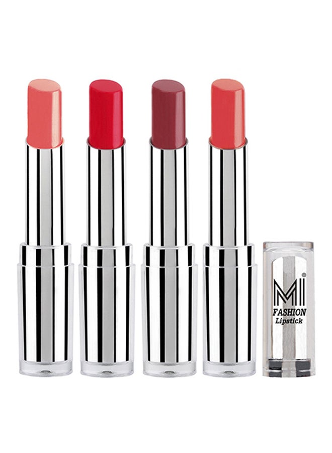MI FASHION 4-Piece Lipstick Set Brown