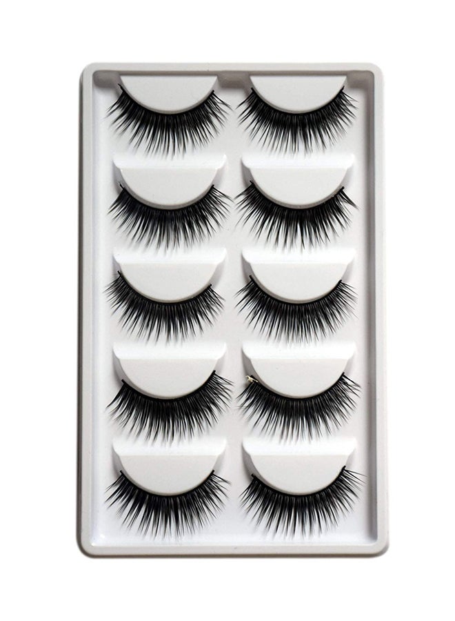 YEMIX Pack Of 10 Styling Day And Night Eyelashes Black - Image 1